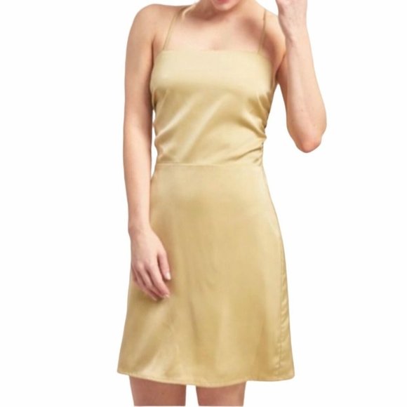 Lena Strappy Back Cocktail Dress in Wasabi Size Medium NWT - Picture 1 of 5